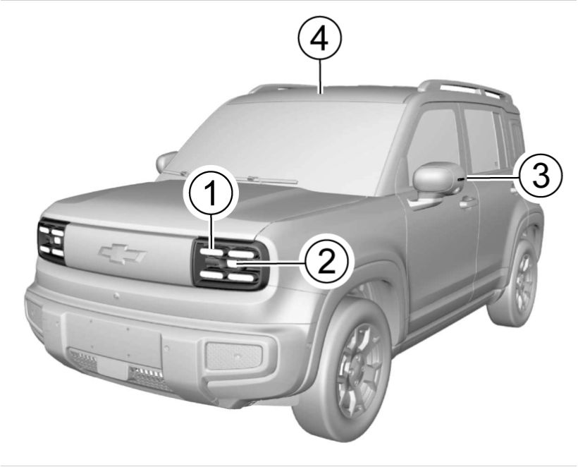 Embaçamento dos faróis - Figura do manual 170, Chevrolet Spark EUV